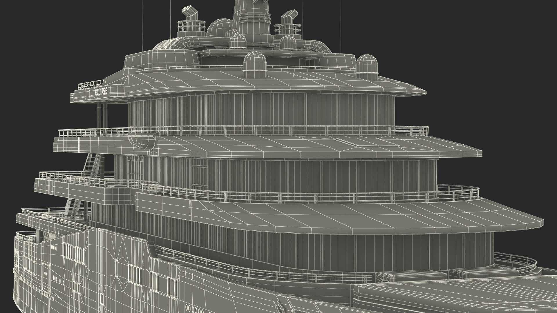 Eclipse Super Yacht 3D model