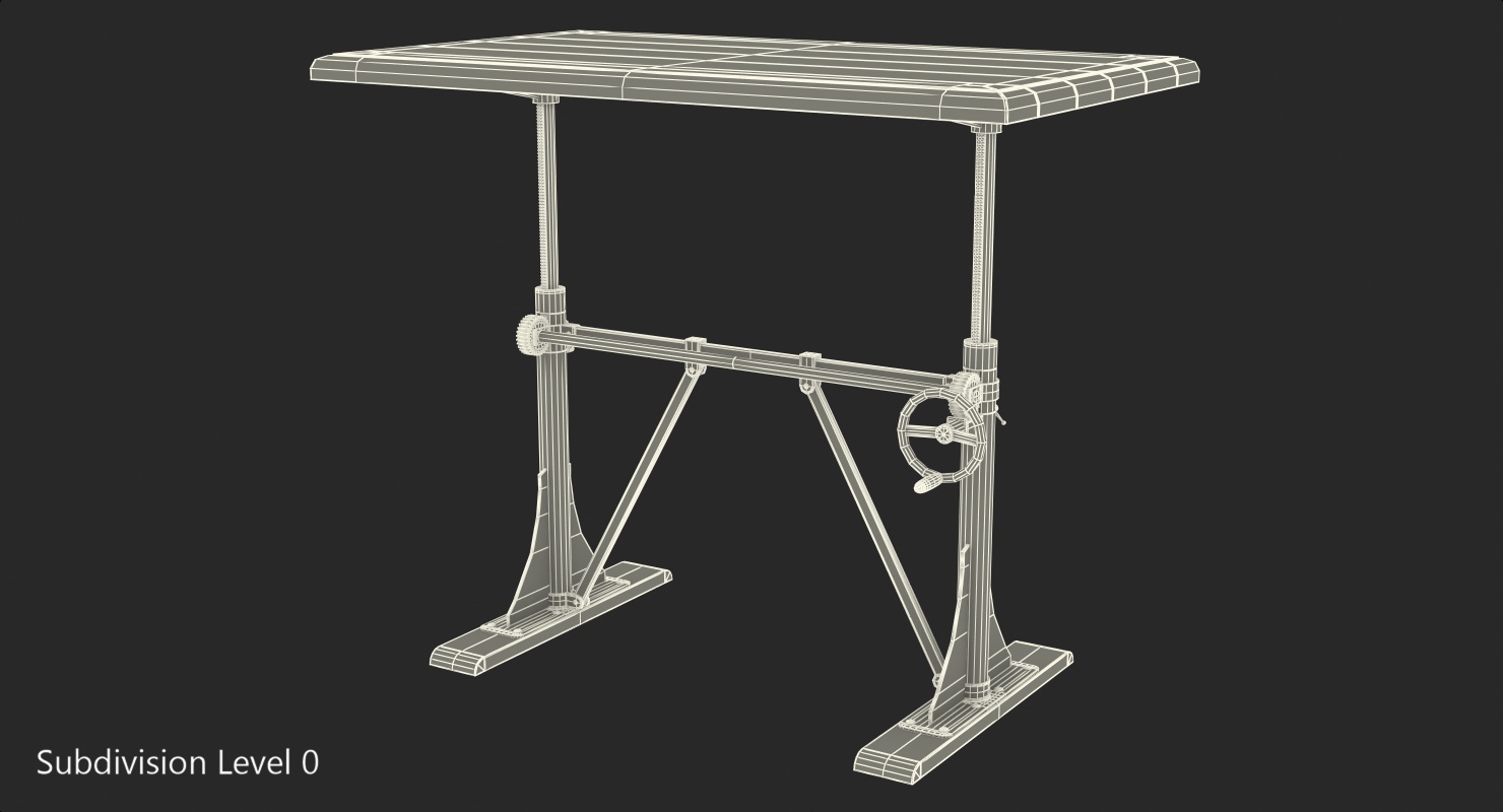 3D Pittsburgh Crank Sit-Stand Desk