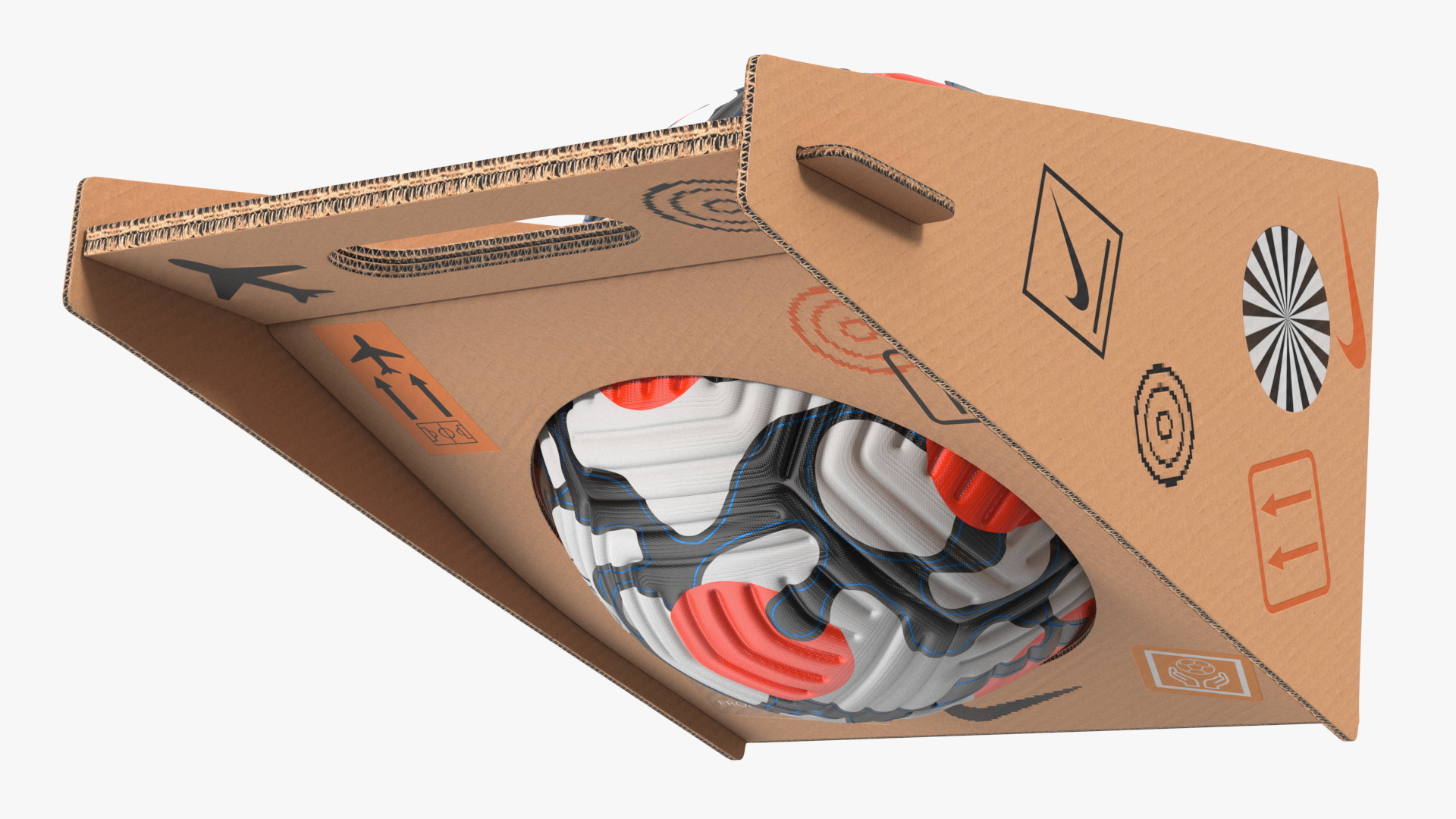 Package with Nike Flight Ball 2021 3D model