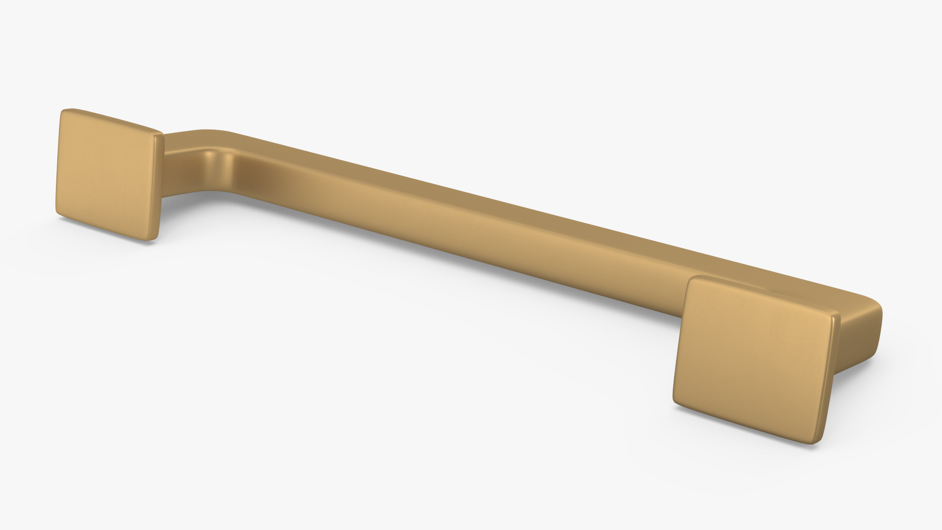 3D Kitchen Cabinet Handle Footed Bronze