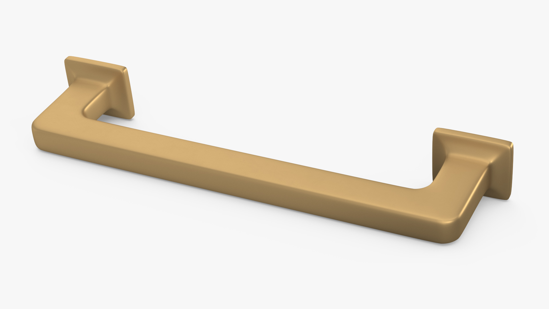 3D Kitchen Cabinet Handle Footed Bronze