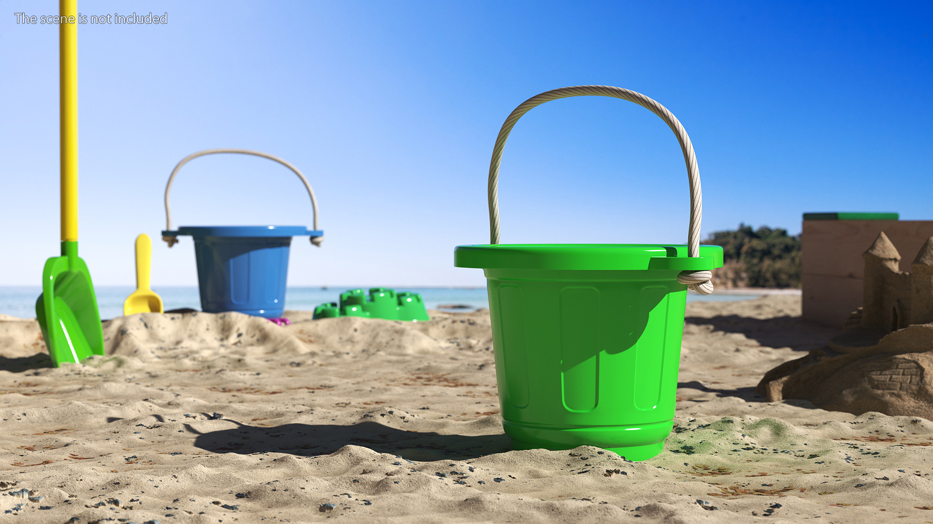 3D Plastic Toy Bucket model