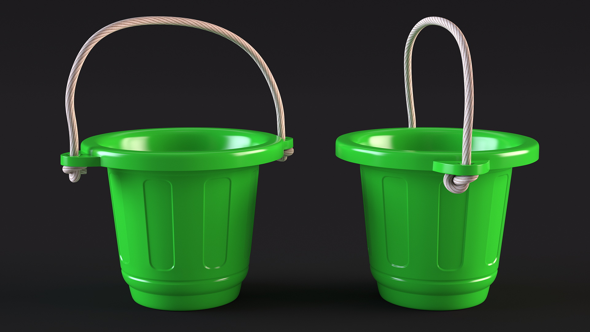 3D Plastic Toy Bucket model