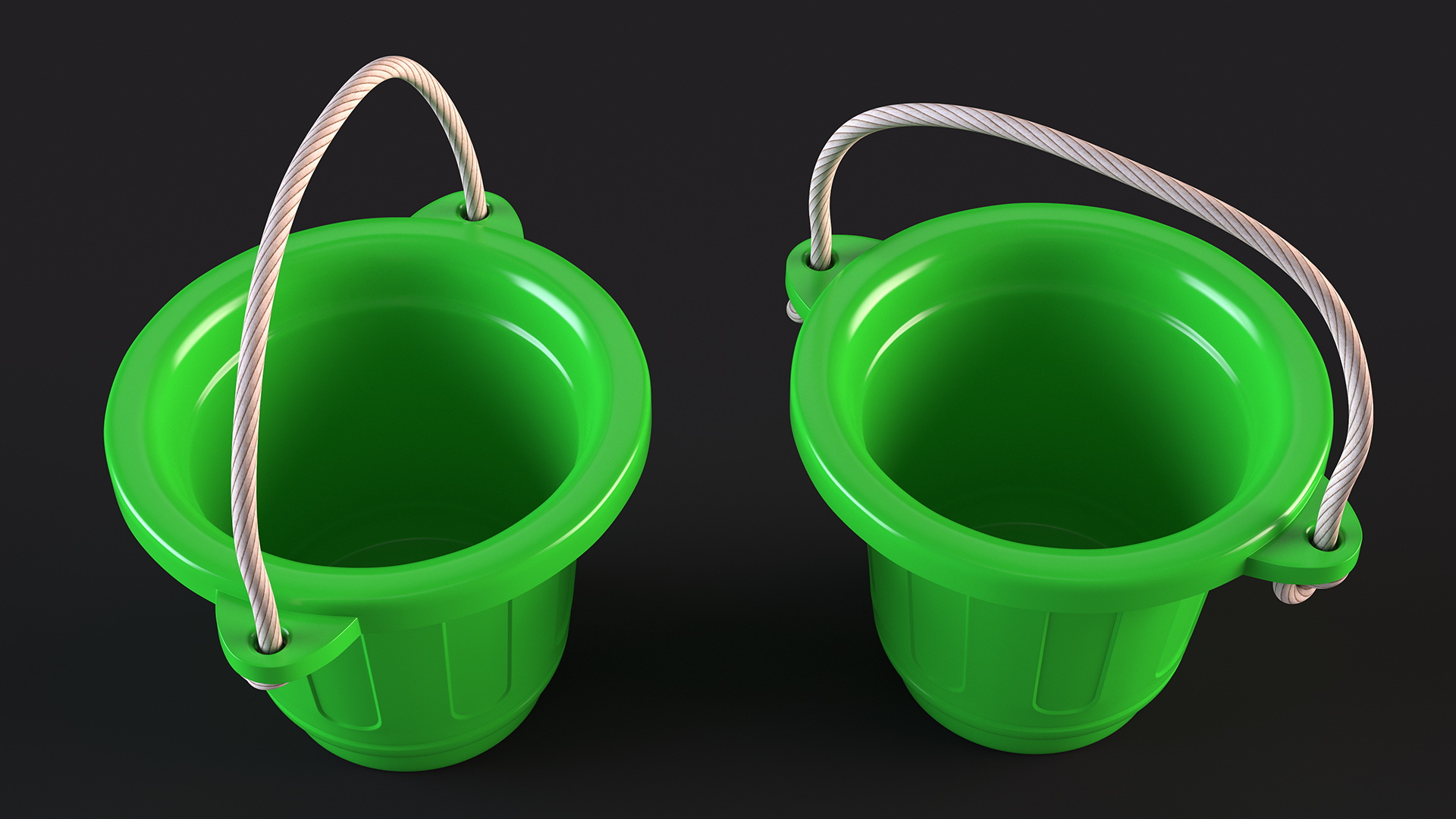 3D Plastic Toy Bucket model