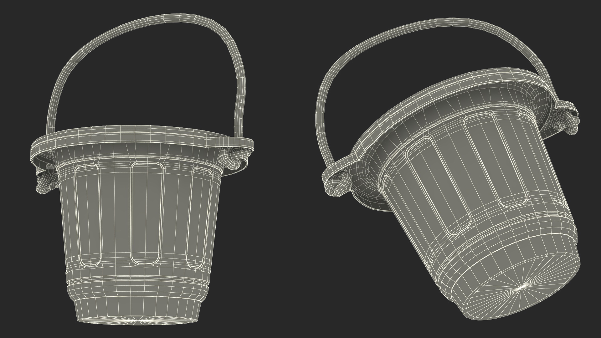 3D Plastic Toy Bucket model