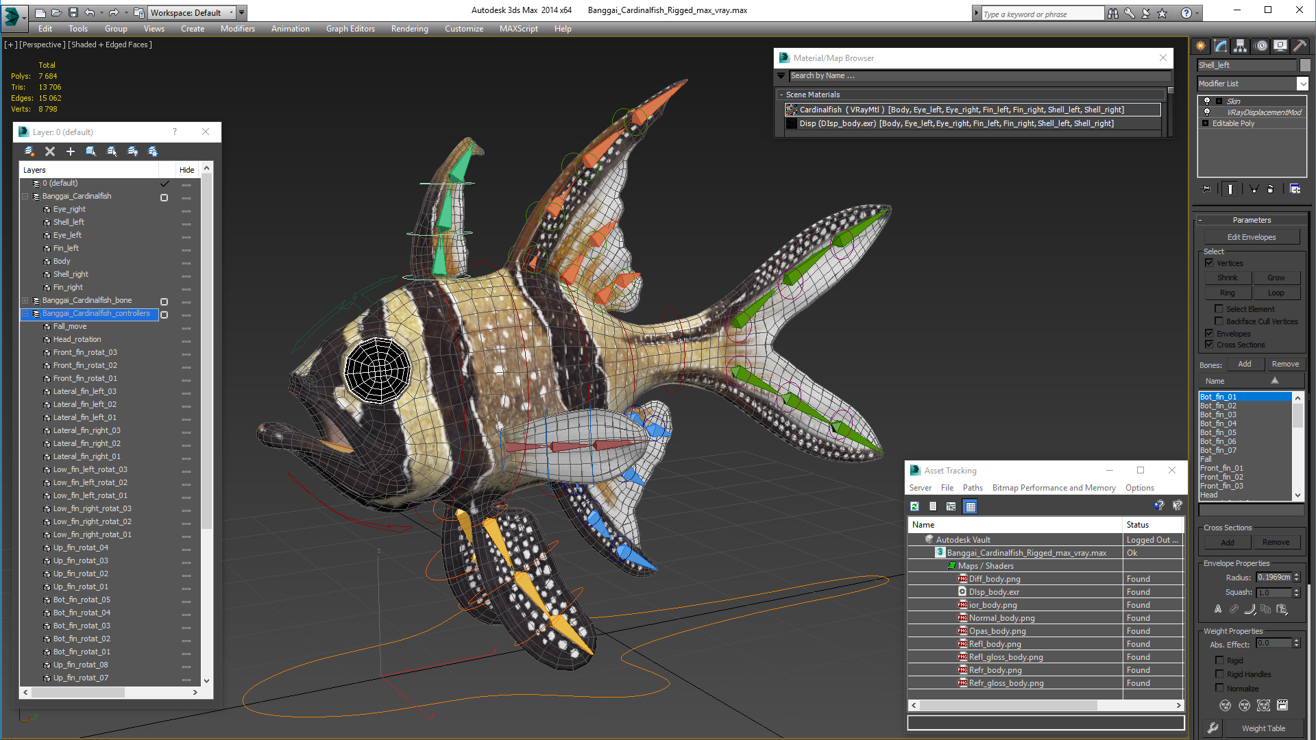 Banggai Cardinalfish Rigged 3D