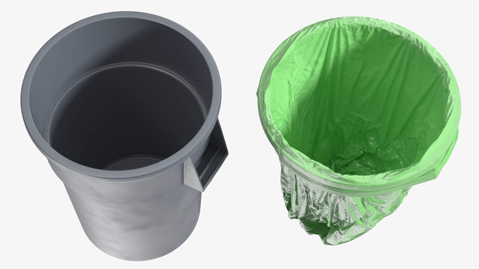 3D Eco Garbage Bags with Trash Bin