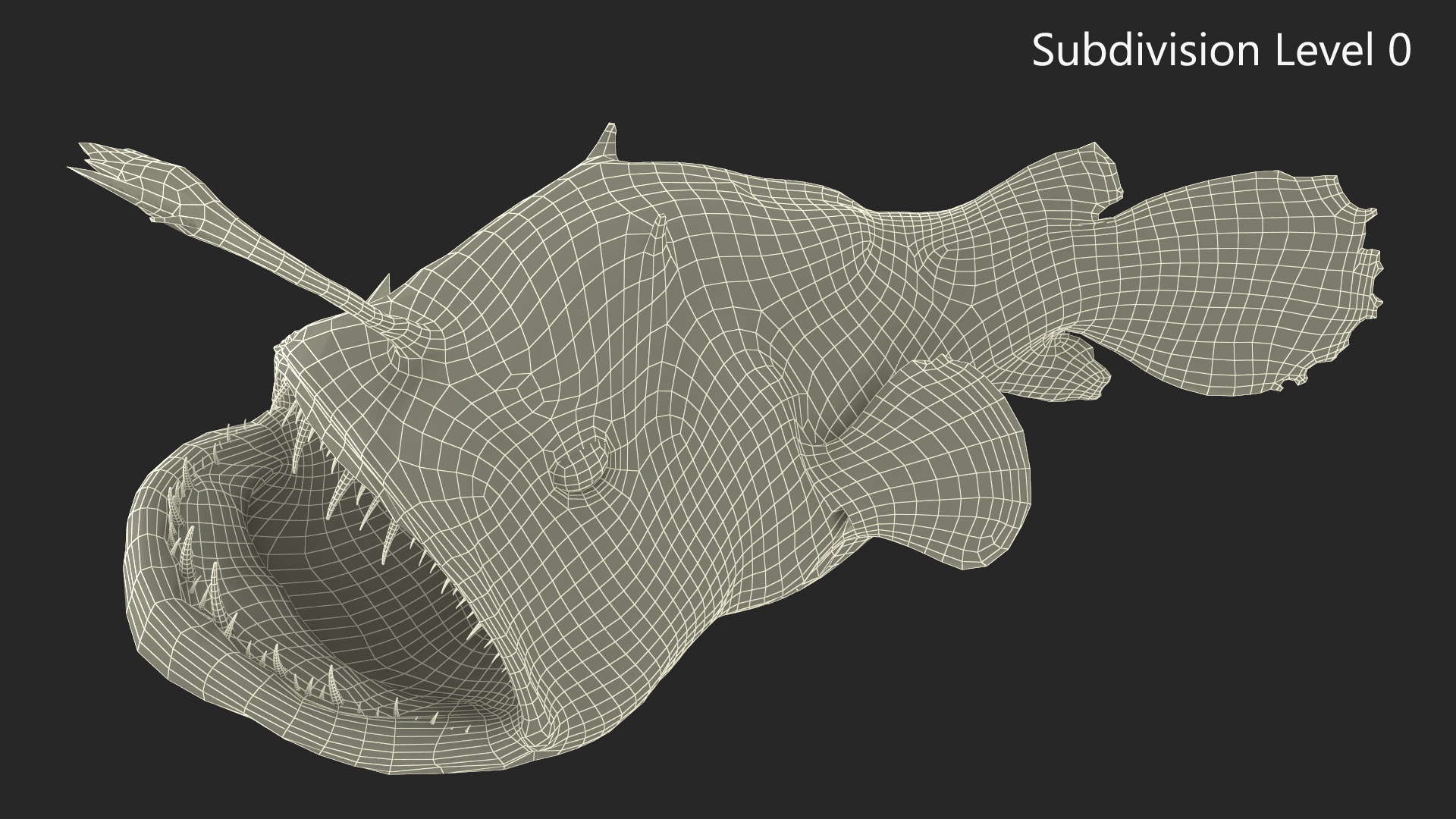 Anglerfish Rigged 3D