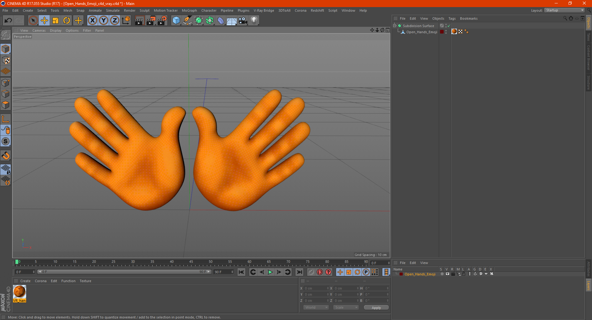 3D Open Hands Emoji