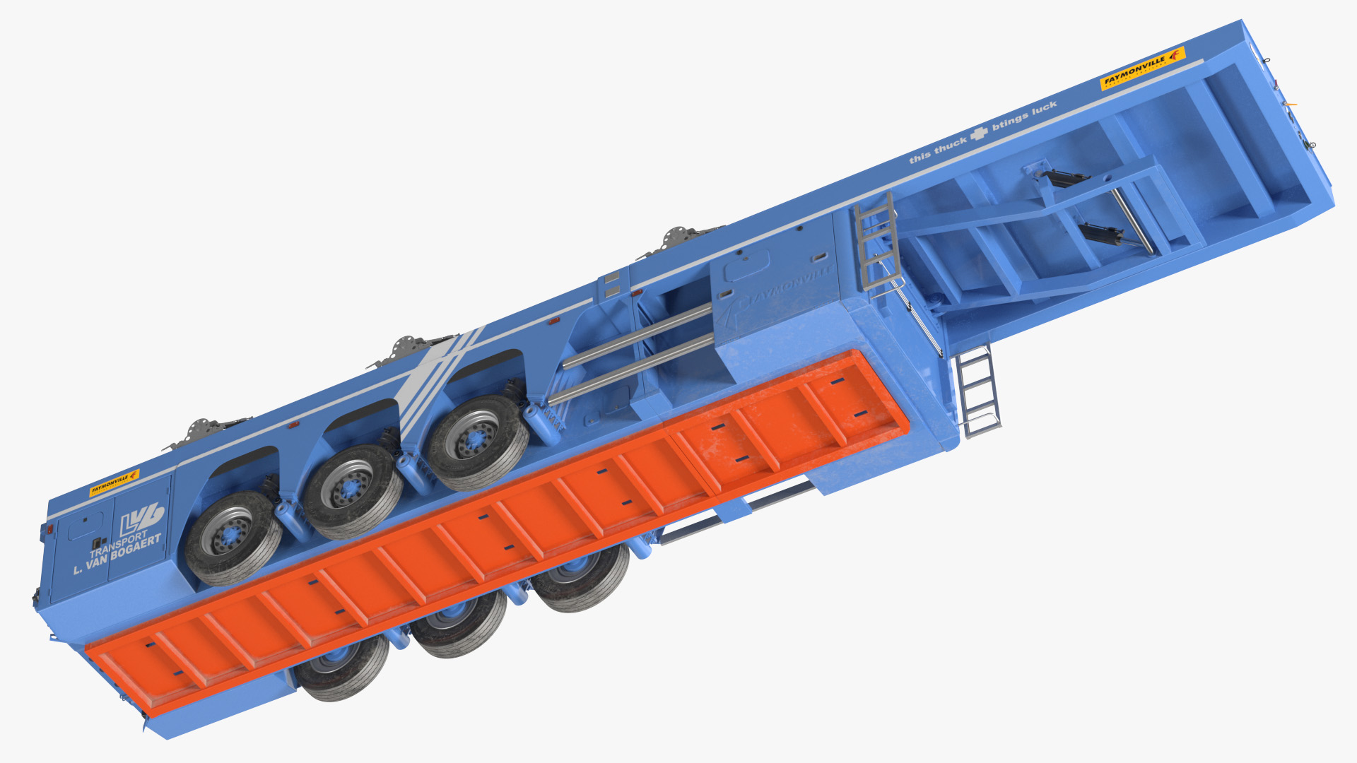 3D model Faymonville Prefamax ILO 3 Innenlader Semi Trailer