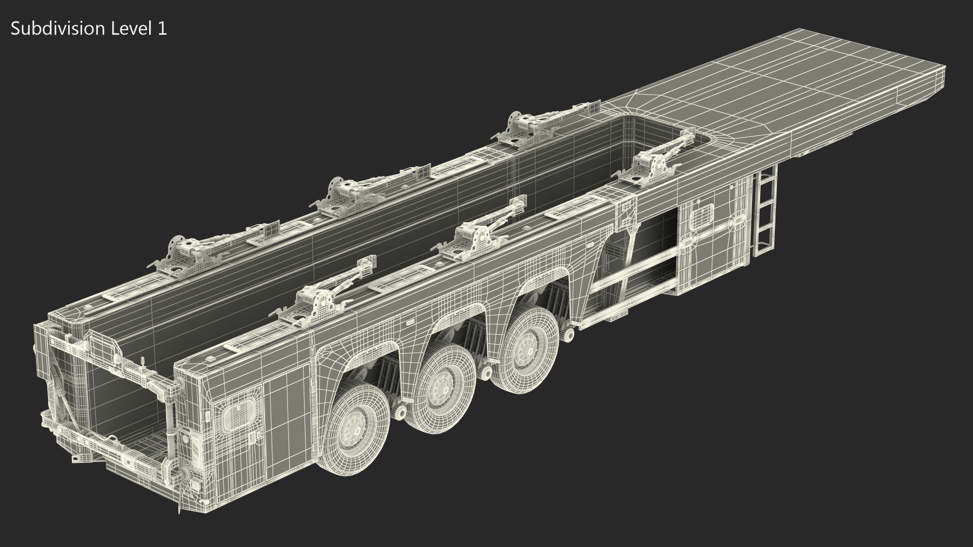 3D model Faymonville Prefamax ILO 3 Innenlader Semi Trailer