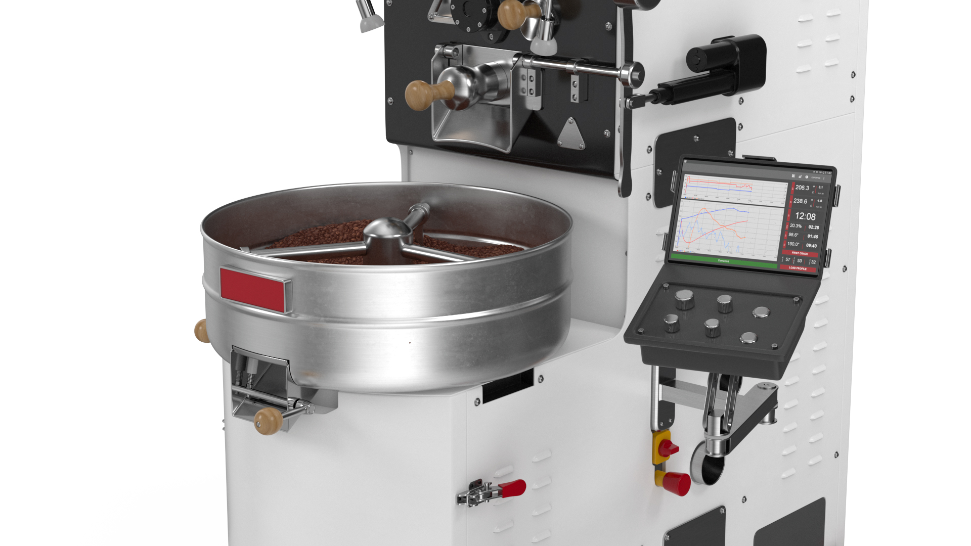 3D Coffee Roaster Machine White model