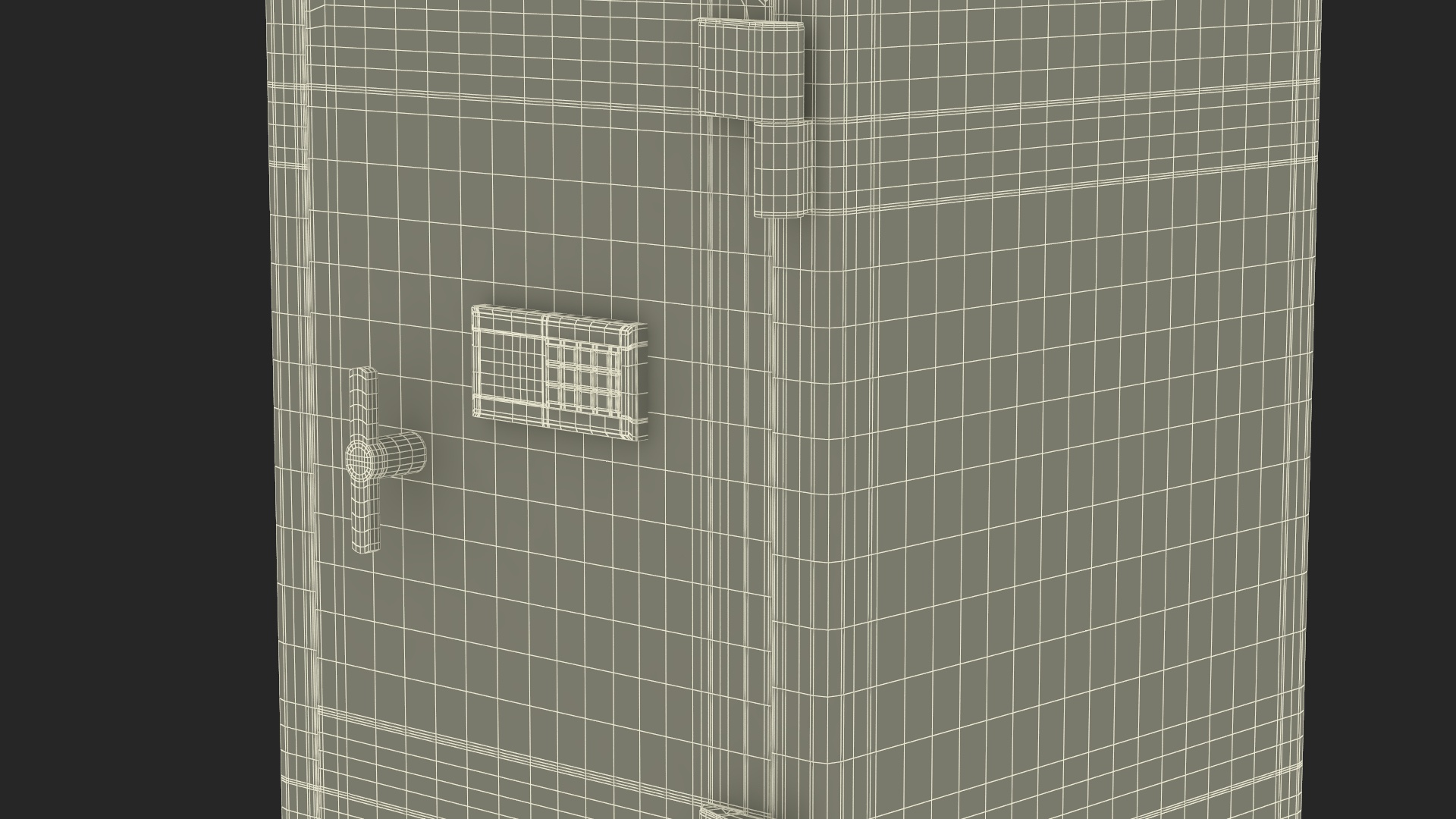 Safe with Electronic Keypad 3D