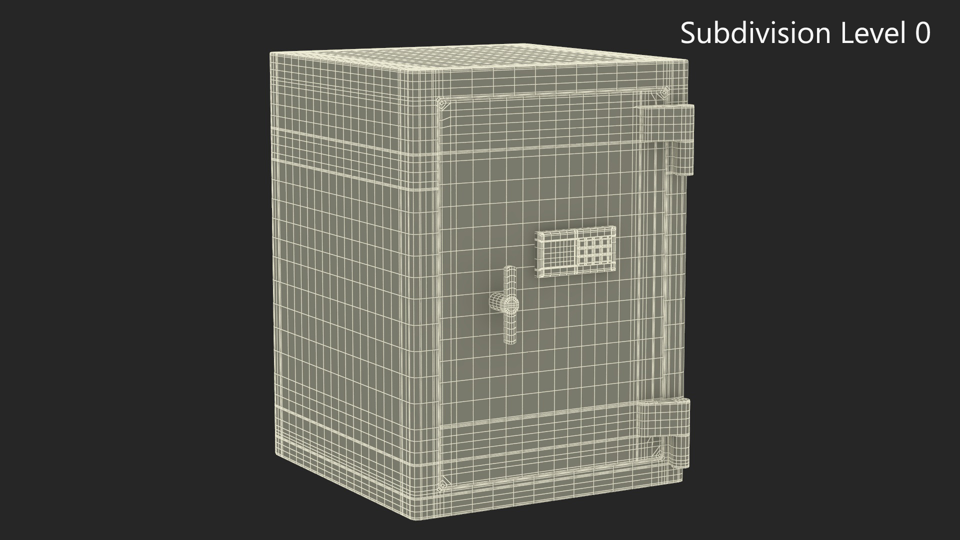 Safe with Electronic Keypad 3D