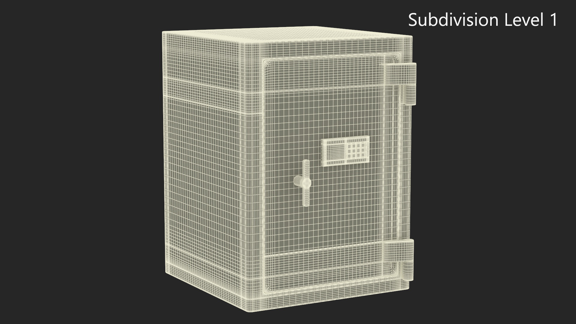 Safe with Electronic Keypad 3D