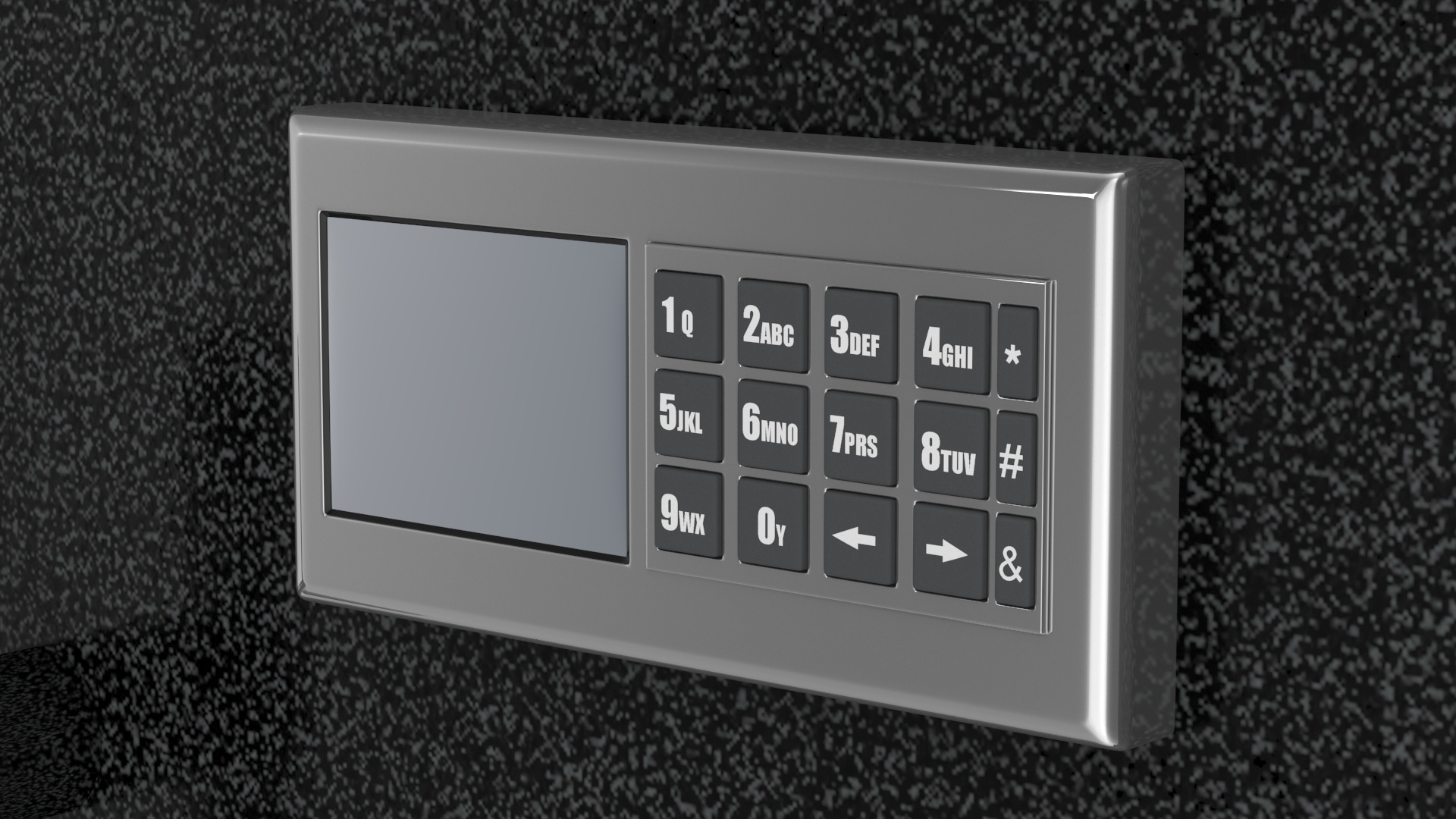 Safe with Electronic Keypad 3D