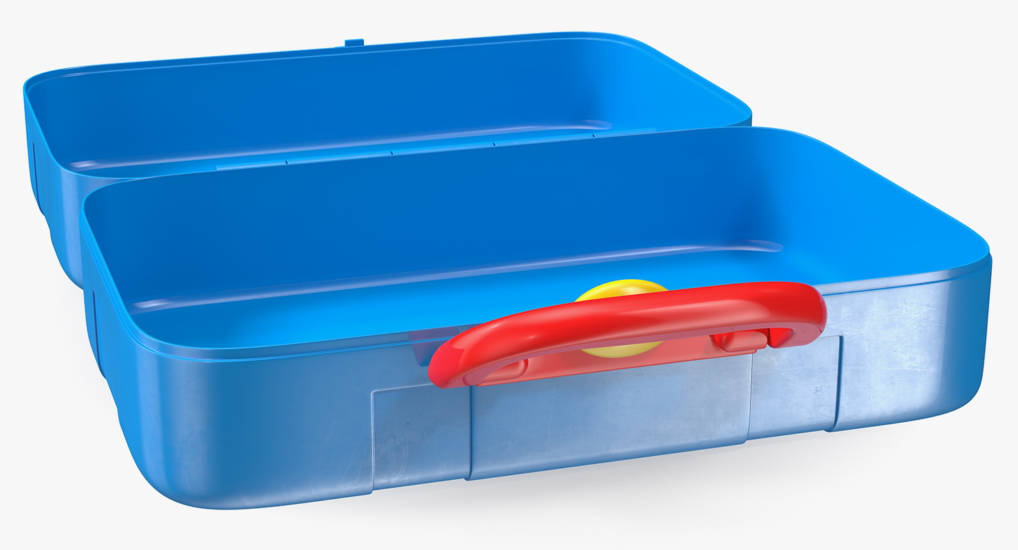 Open Empty Toy Tools Box 3D model