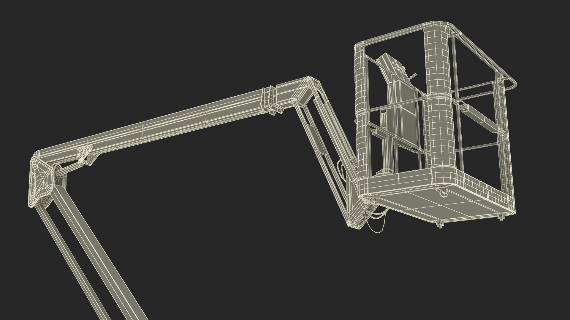 Articulated Boom Lift With Crawler Chassis 3D