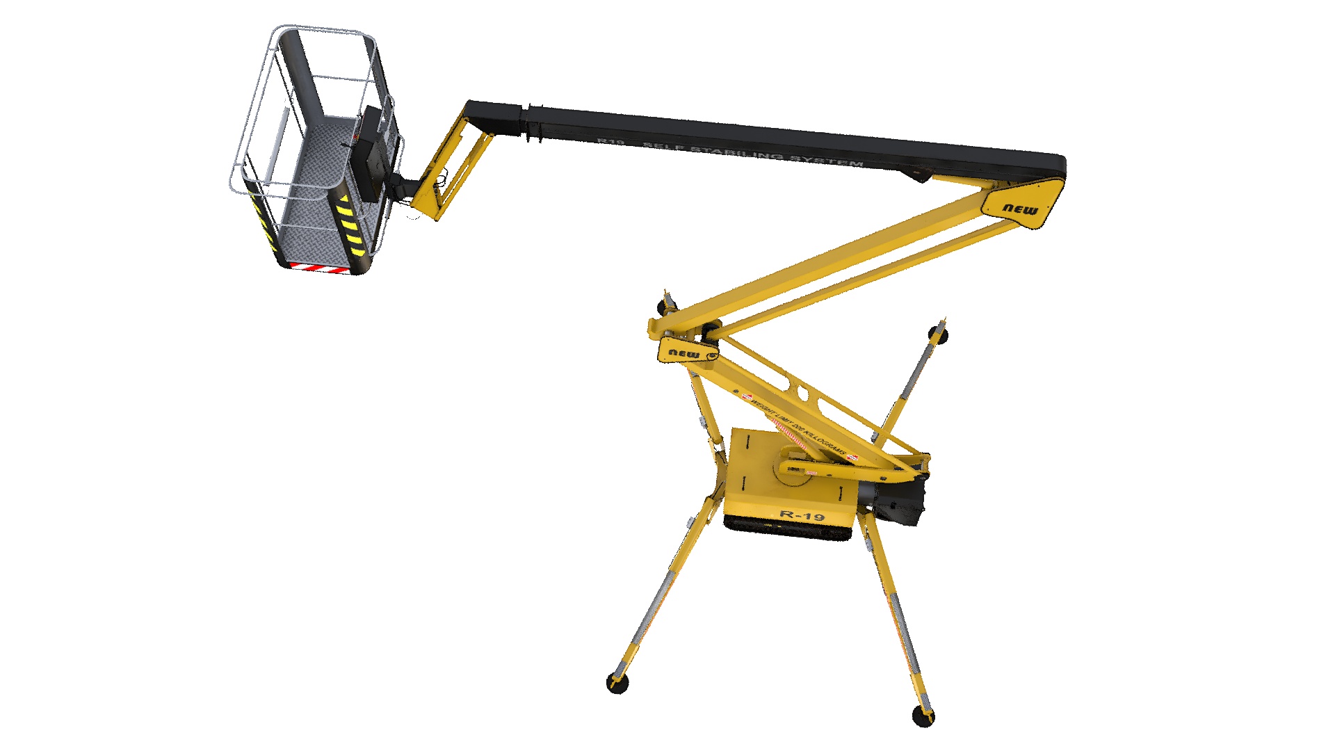 Articulated Boom Lift With Crawler Chassis 3D