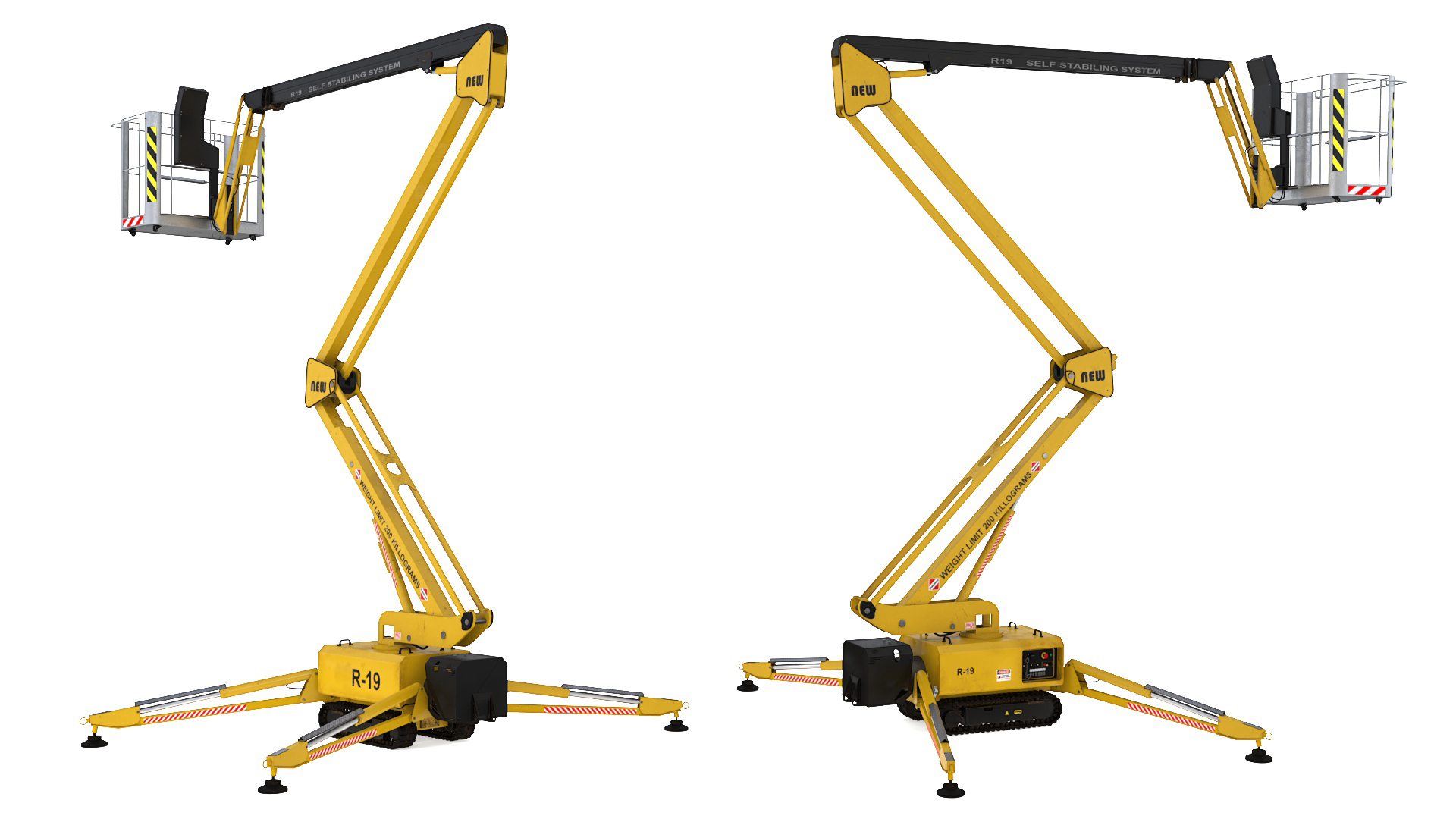 Articulated Boom Lift With Crawler Chassis 3D