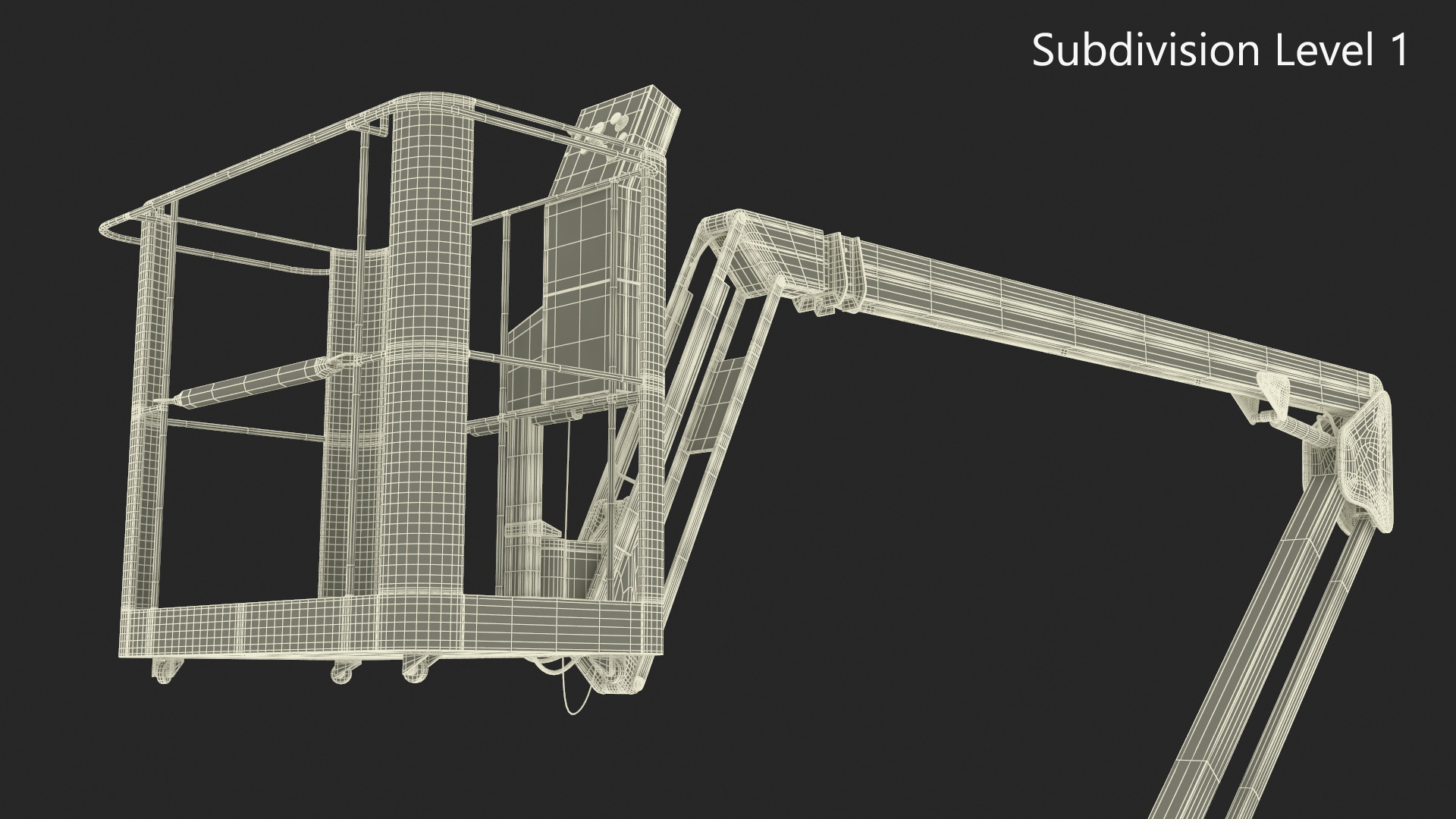 Articulated Boom Lift With Crawler Chassis 3D