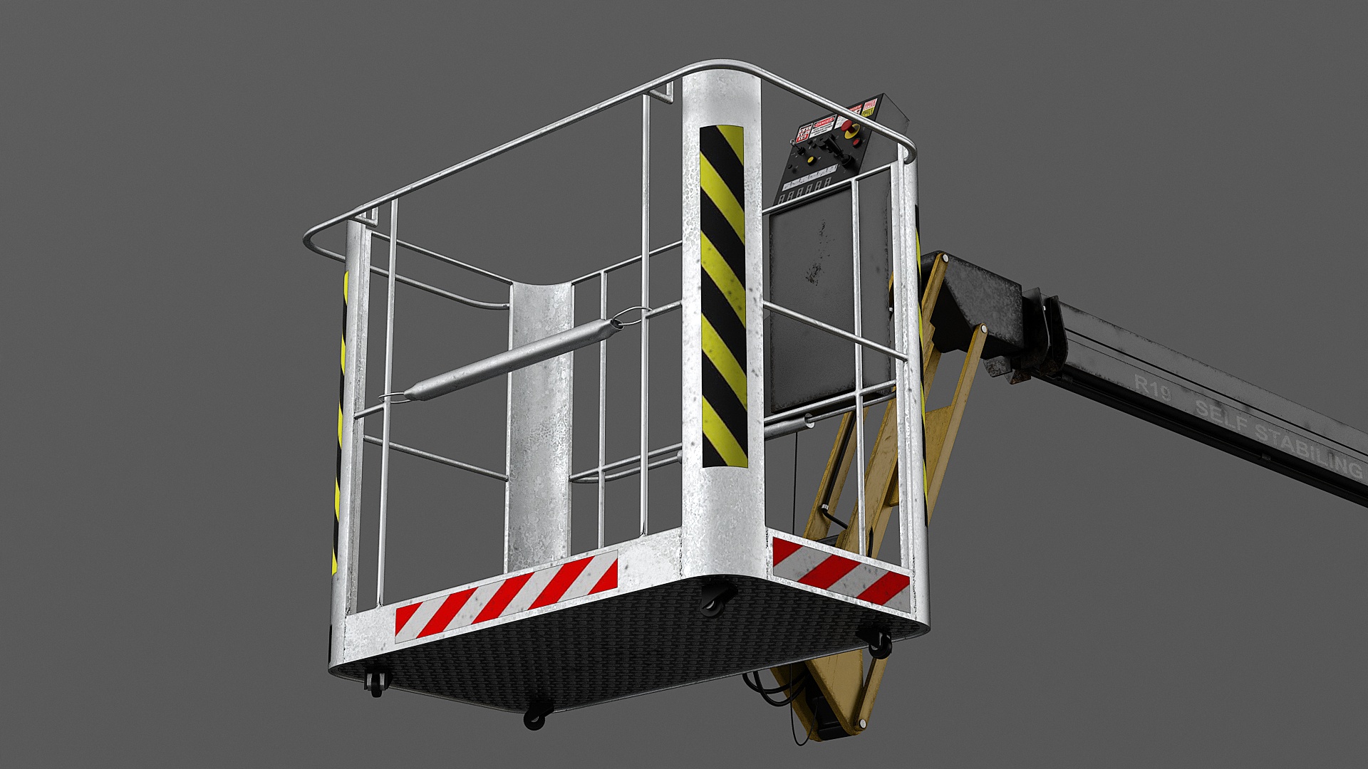 Articulated Boom Lift With Crawler Chassis 3D