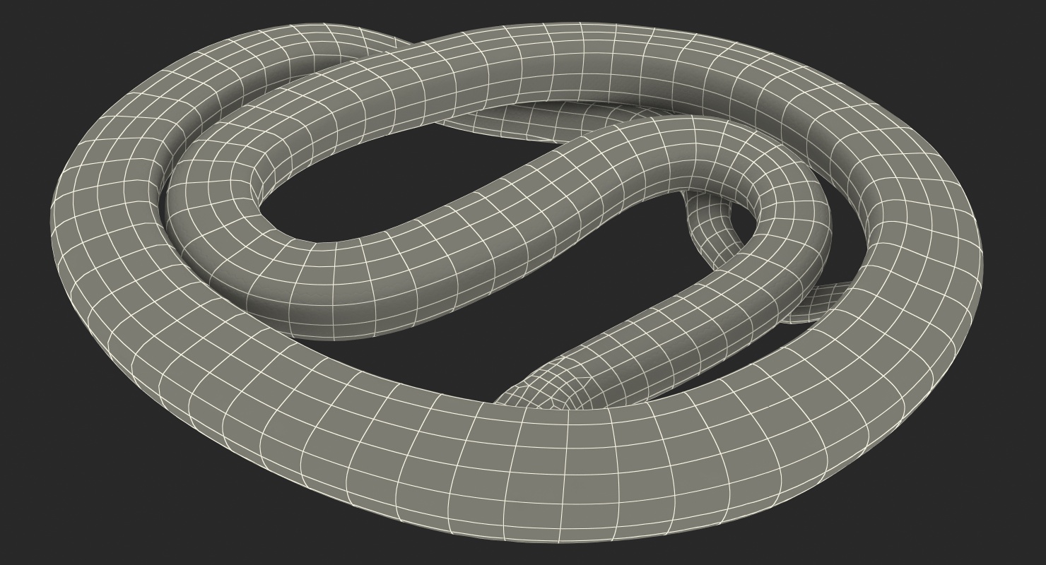 3D model Brown Python Snake Curled pose