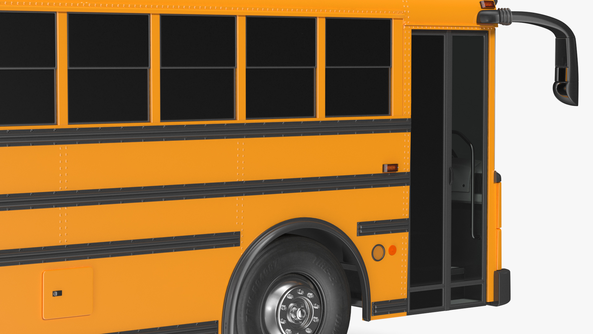 Transit School Bus Exterior Only 3D