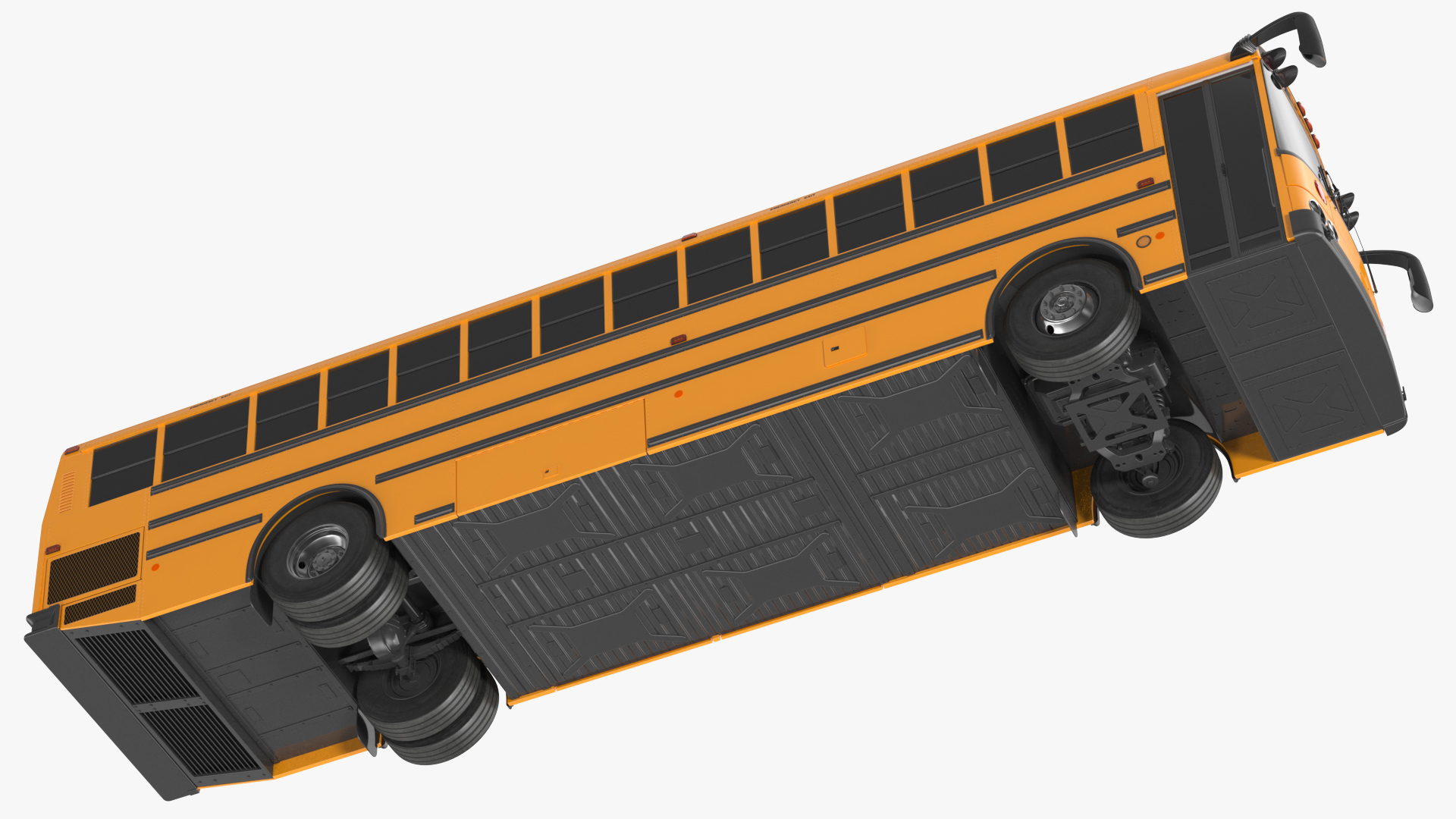 Transit School Bus Exterior Only 3D