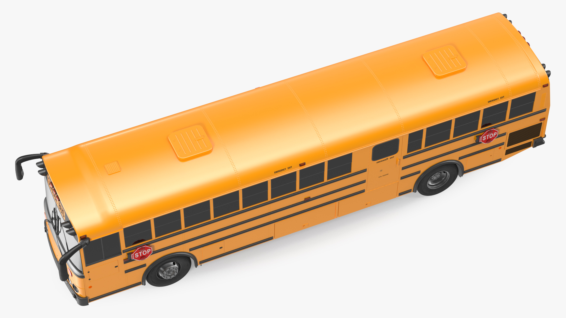 Transit School Bus Exterior Only 3D