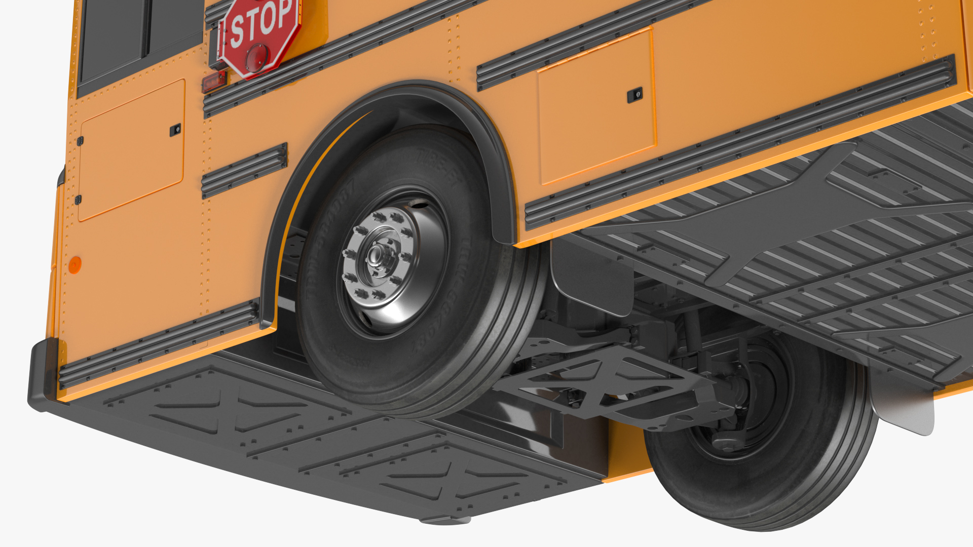 Transit School Bus Exterior Only 3D