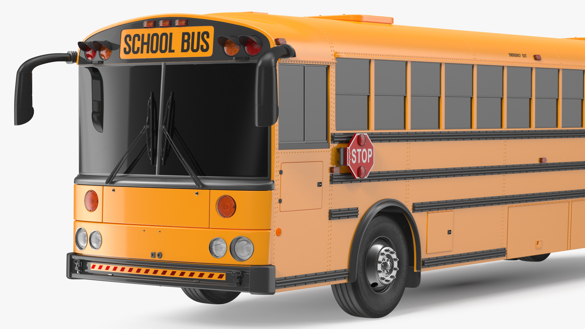 Transit School Bus Exterior Only 3D