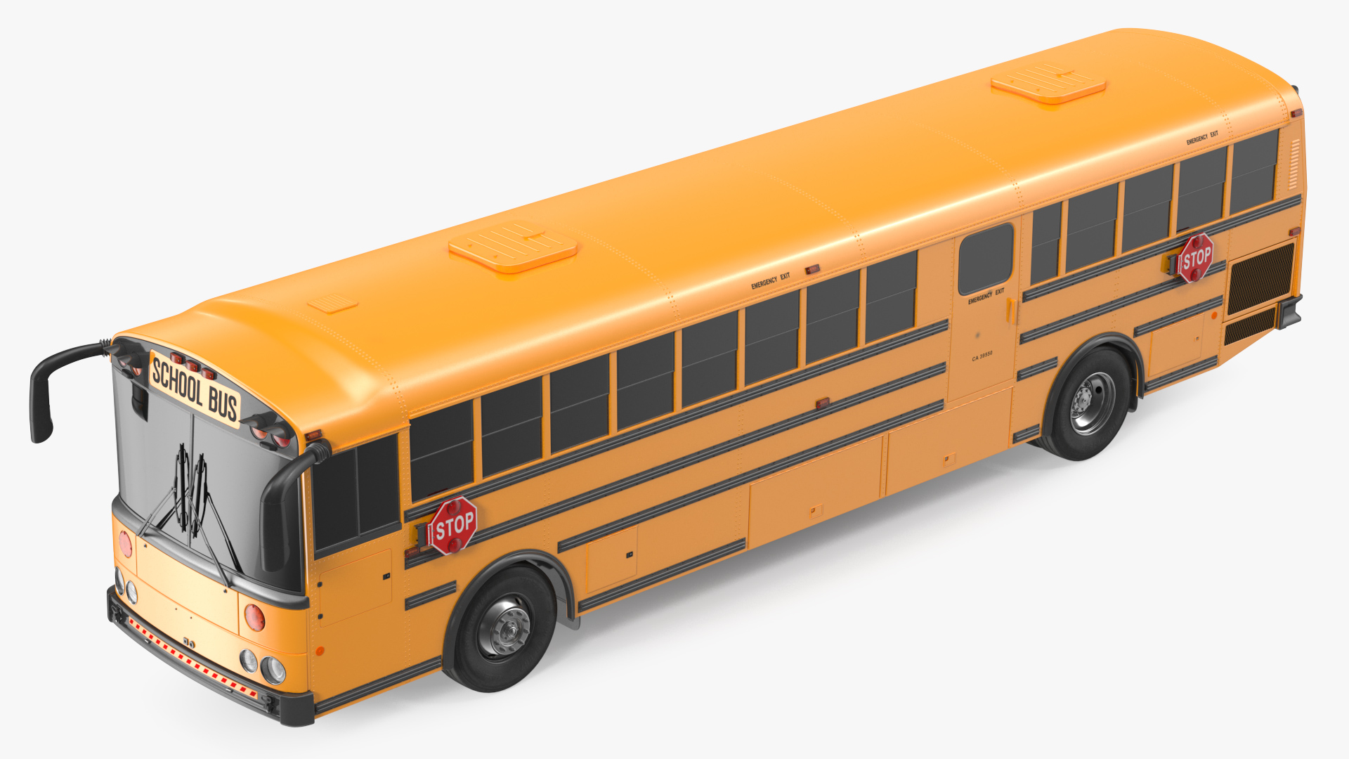 Transit School Bus Exterior Only 3D