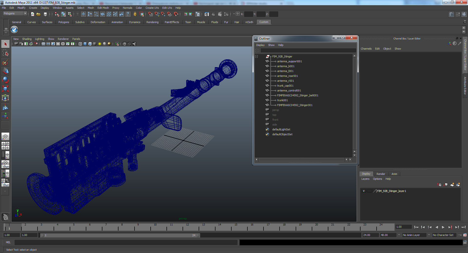 3D model FIM 92B Stinger