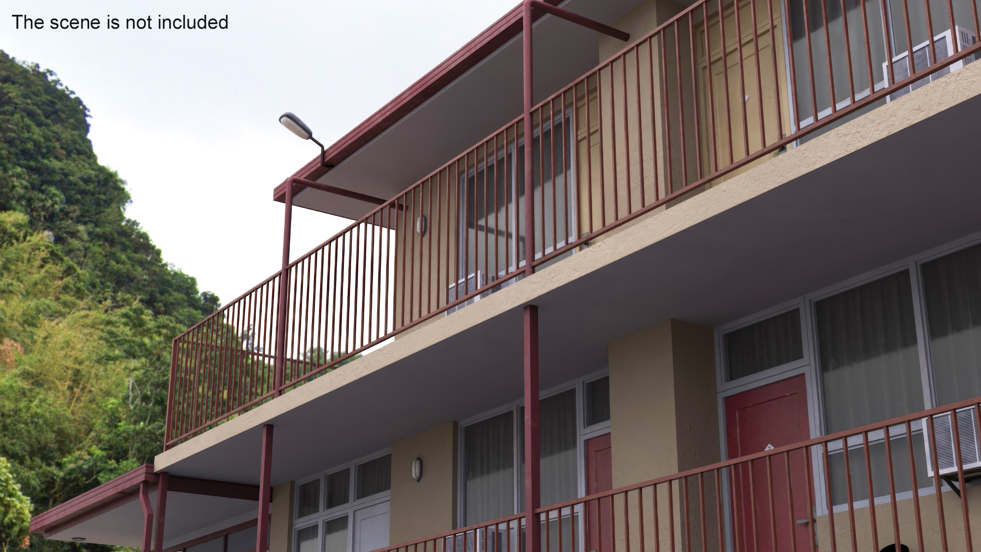 3D model Two Story Motel