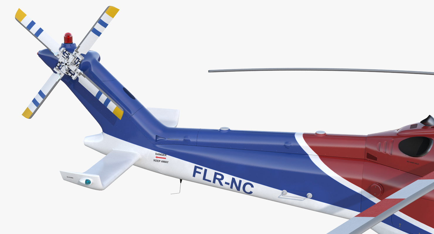 3D Agusta Westland AW189 Rigged model