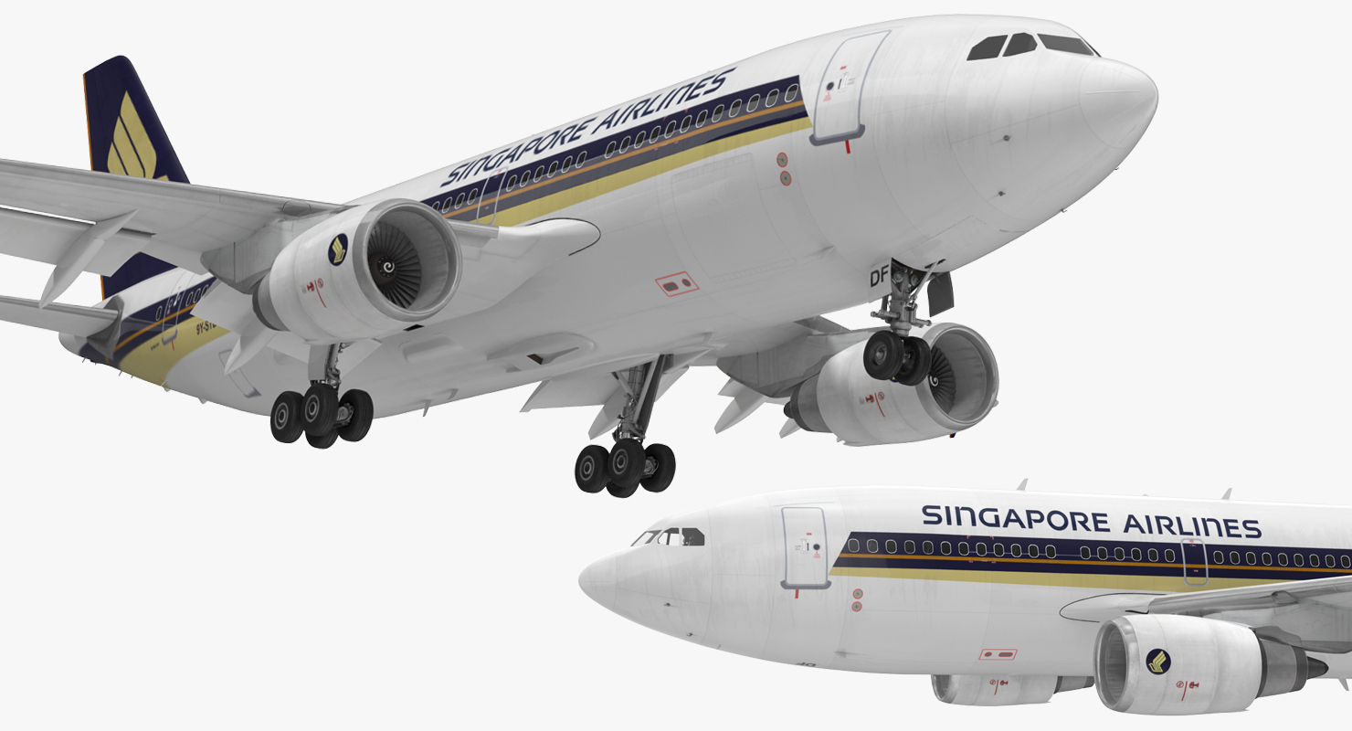 Airbus A310 300 Singapore Airlines 3D model