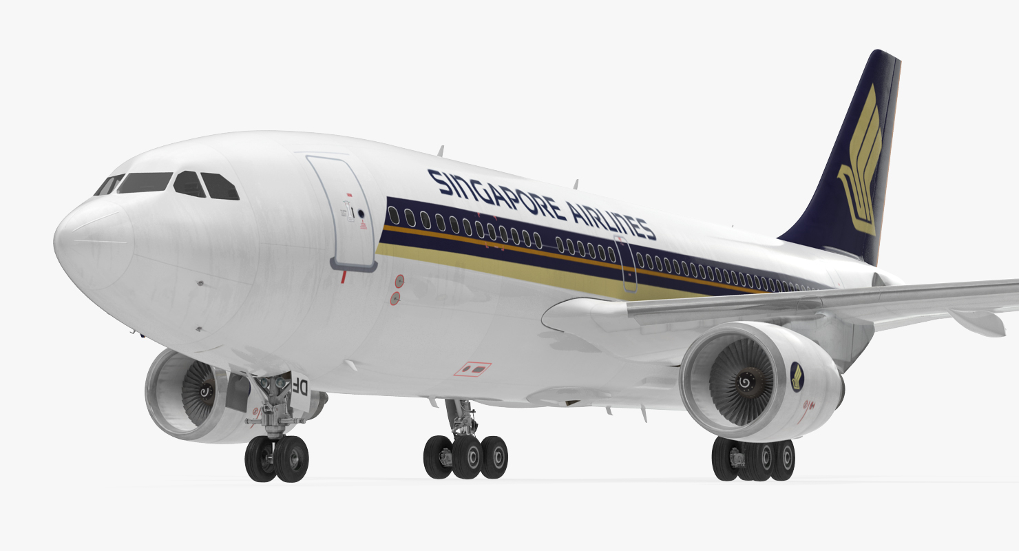 Airbus A310 300 Singapore Airlines 3D model