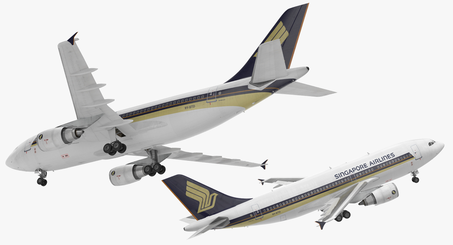 Airbus A310 300 Singapore Airlines 3D model