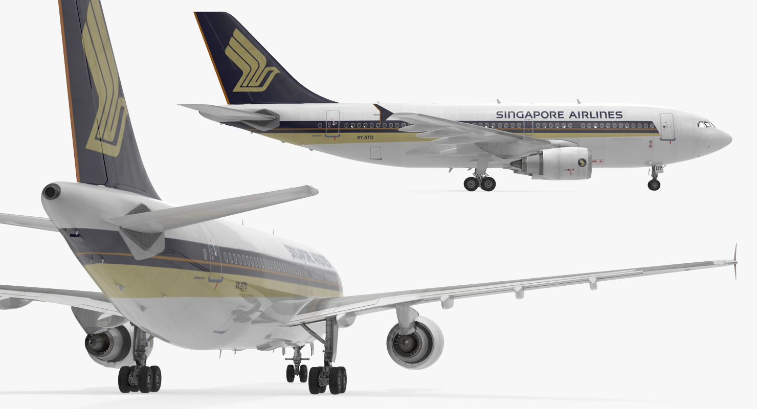 Airbus A310 300 Singapore Airlines 3D model