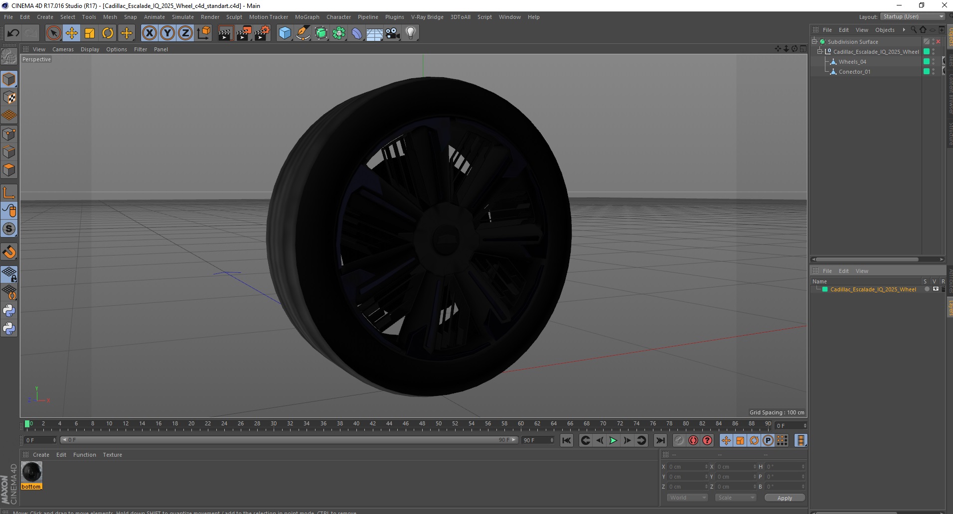 3D Cadillac Escalade IQ 2025 Wheel