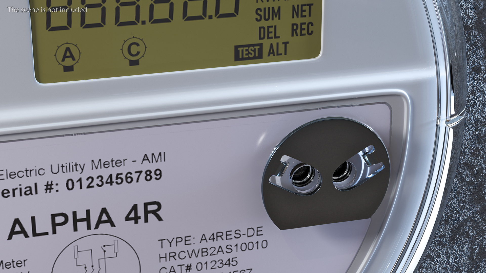 3D Electricity Meter Honeywell A4RES ON