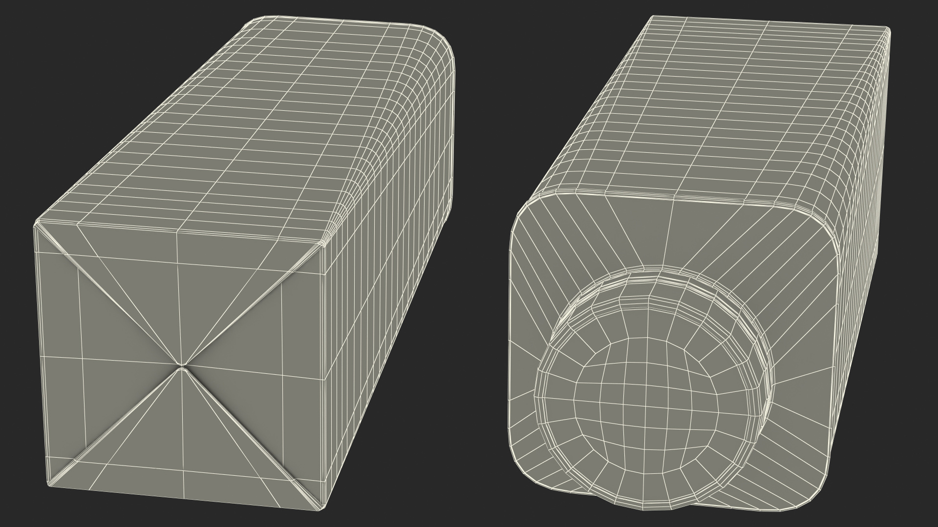 3D Tetra Top Carton Bottle model