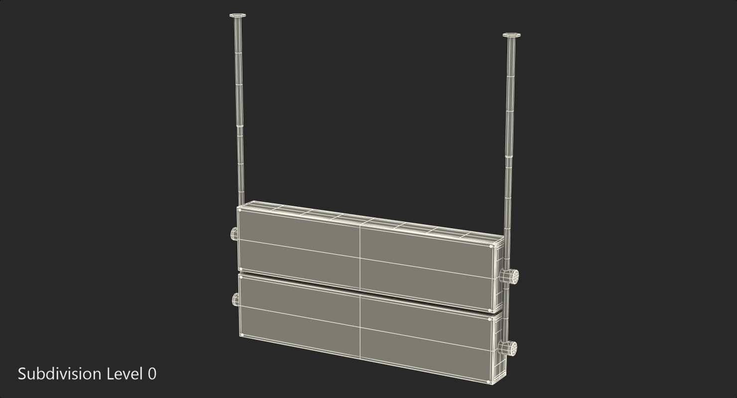 3D model Airport Signs Passport Control