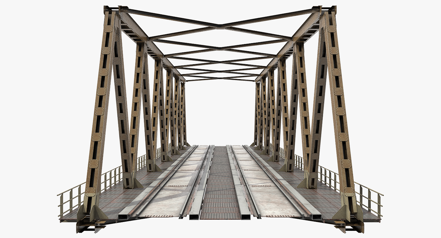 Railway Bridge Span 3D model