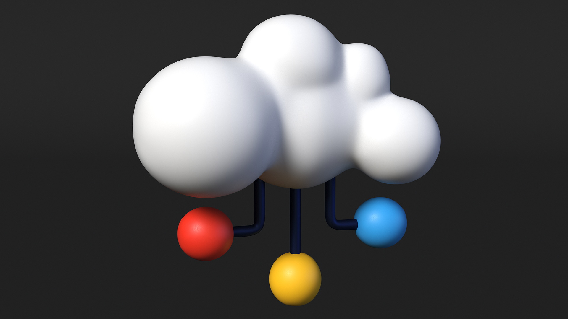 Cloud Database Concept Icon 3D