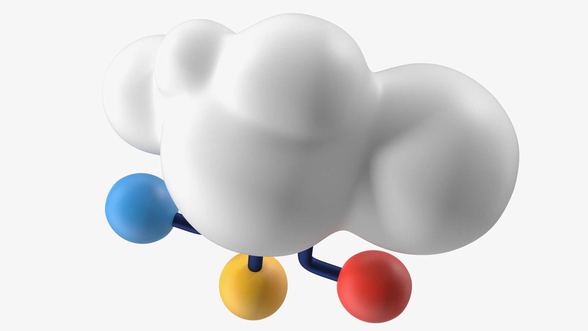 Cloud Database Concept Icon 3D