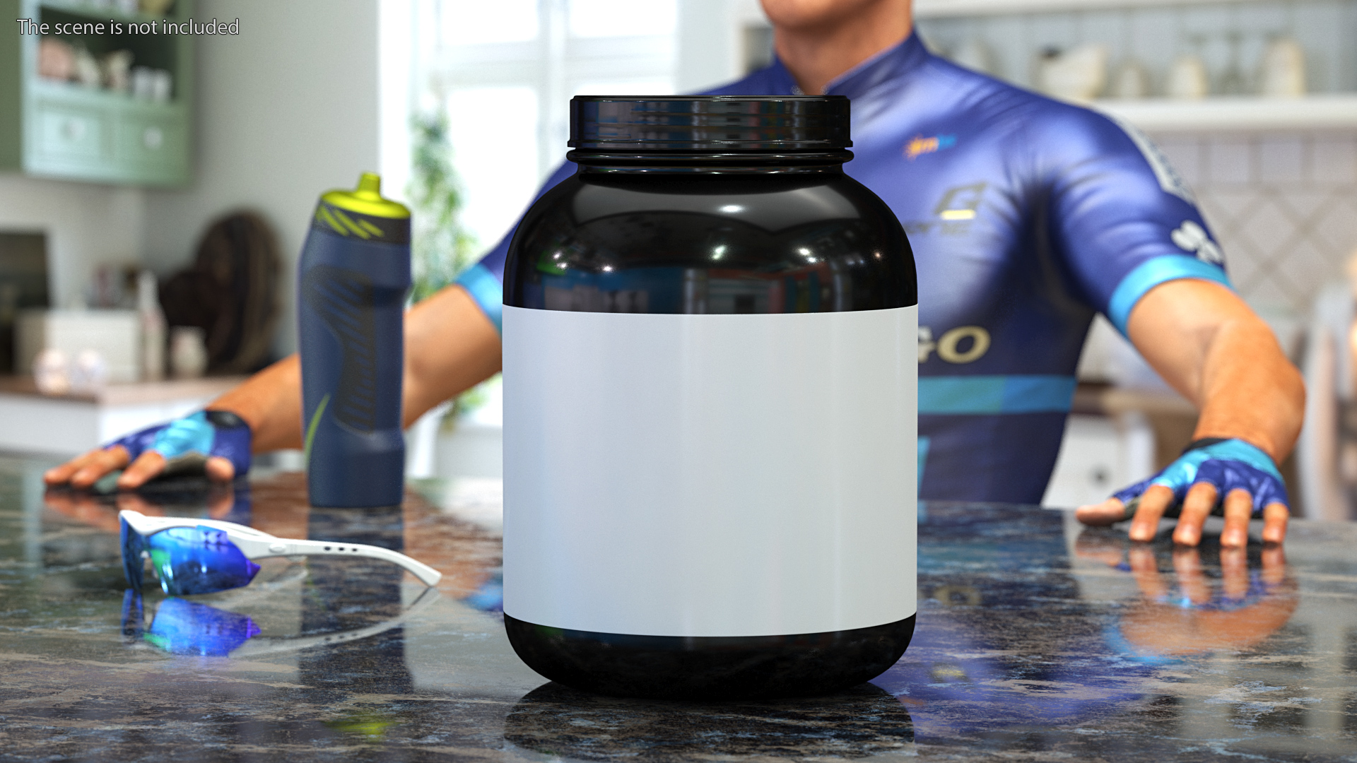 3D model Whey Protein Container Jar 5lb