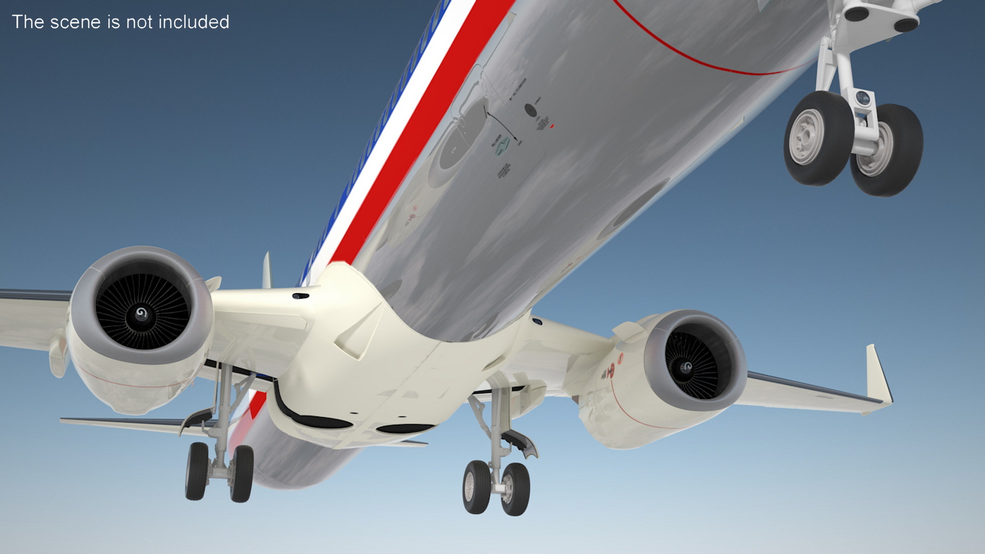 3D American Airlines Boeing 737-900 with Interior Rigged model