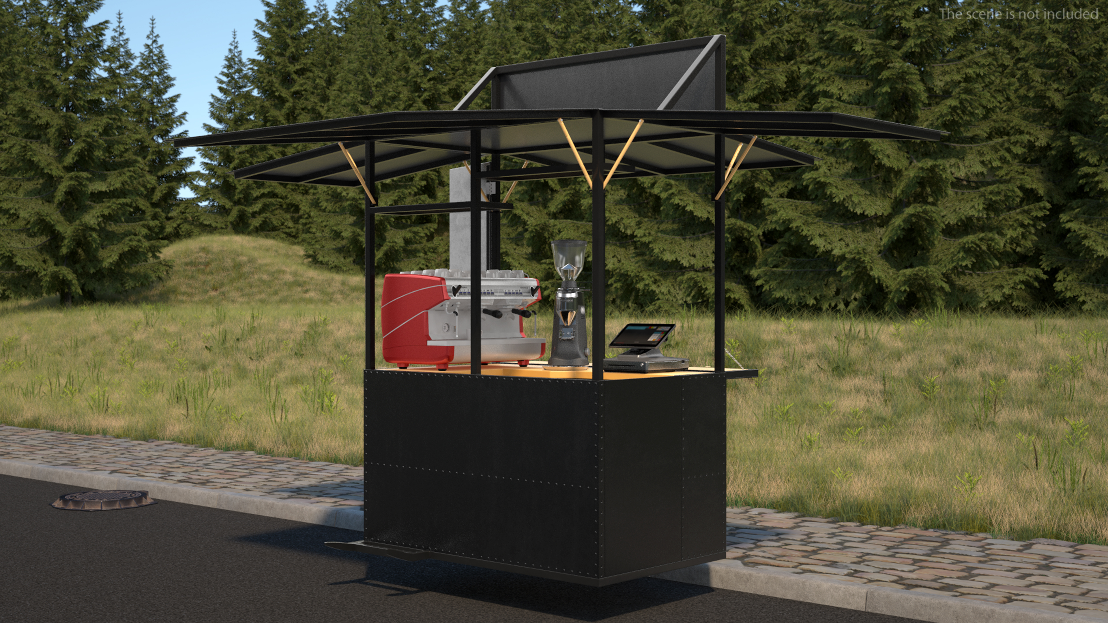 Mobile Coffee Bar 3D